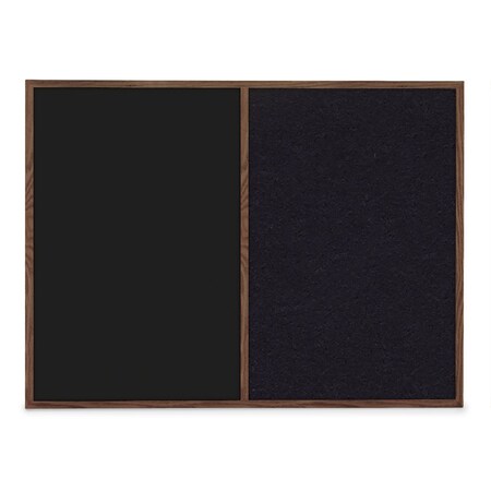United Visual Products Slim Style Indoor Enclosed Corkboard, 48 UVRDS48SBH-BRONZE-COBACC